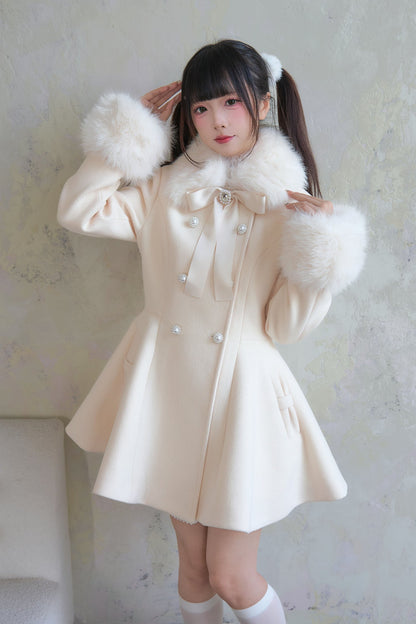 Sweet Fur Flare Pearl Double Coat NOG0007