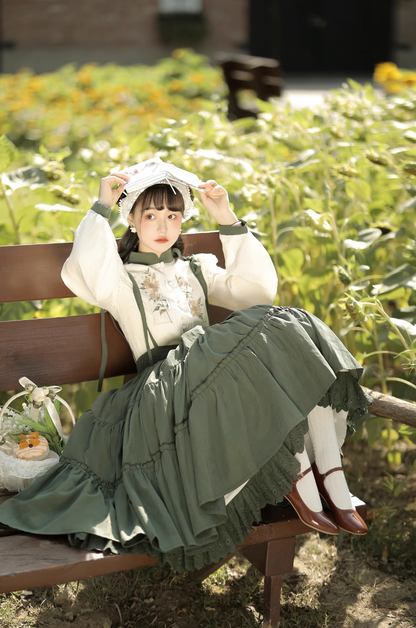 Sunflower Embroidery Lolita Dress YOU0010