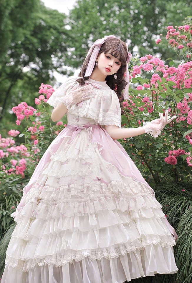 Edwardian Pink Lolita Dress WIT0047