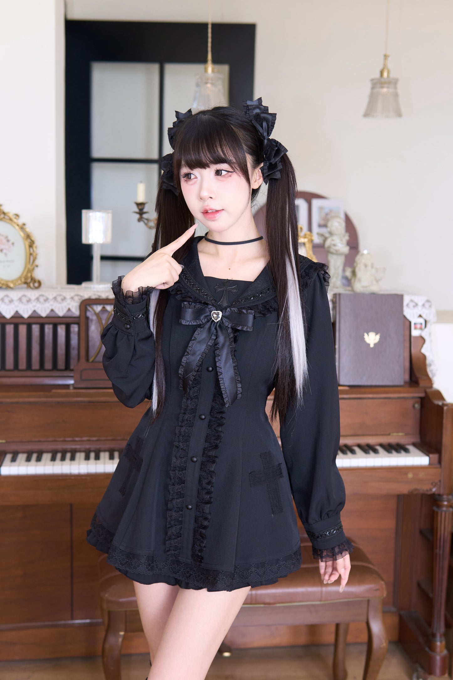 Ground Mine Girl Style Big Ribbon Dress NOG0004