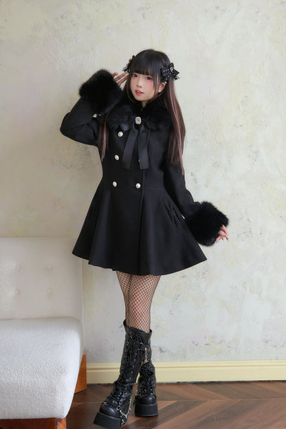 Sweet Fur Flare Pearl Double Coat NOG0007