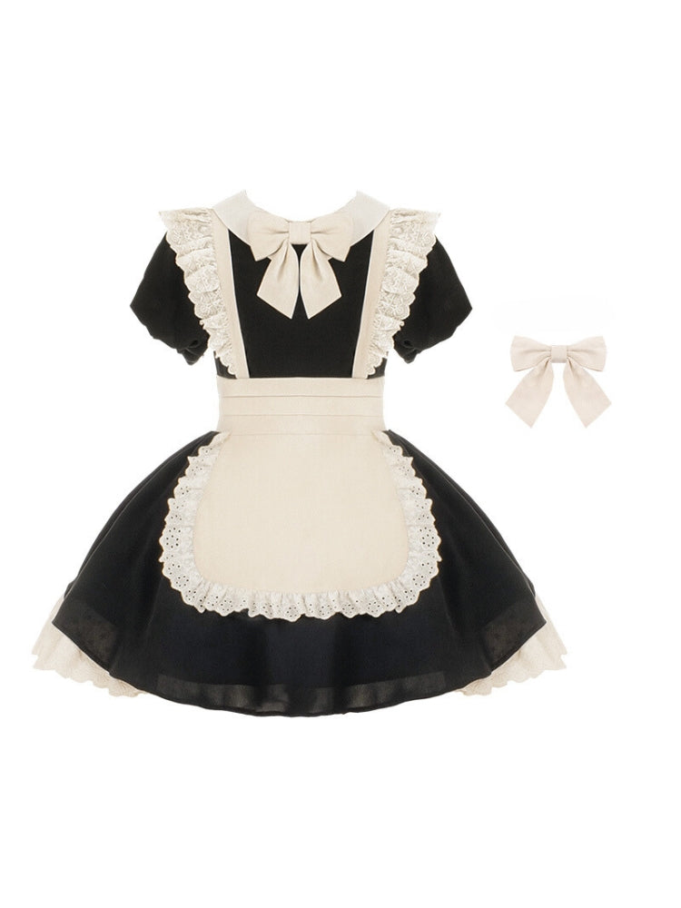 Maid-Style Dress with Ribbon WIT0063