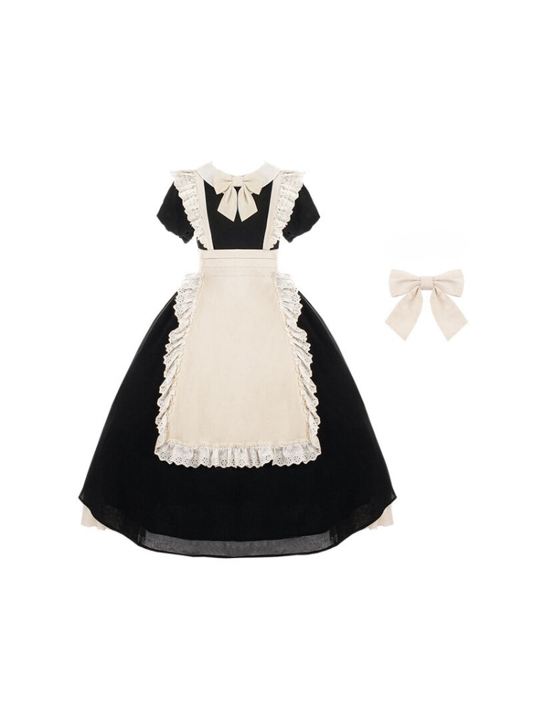 Maid-Style Dress with Ribbon WIT0063