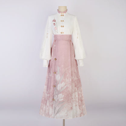 Elegant Sweet Pink China Dress YOU0017