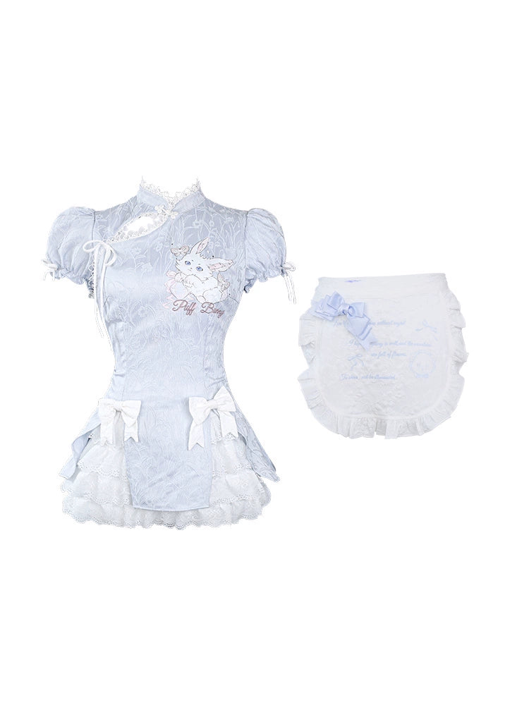 China Style Light Blue Maid Dress SER0021