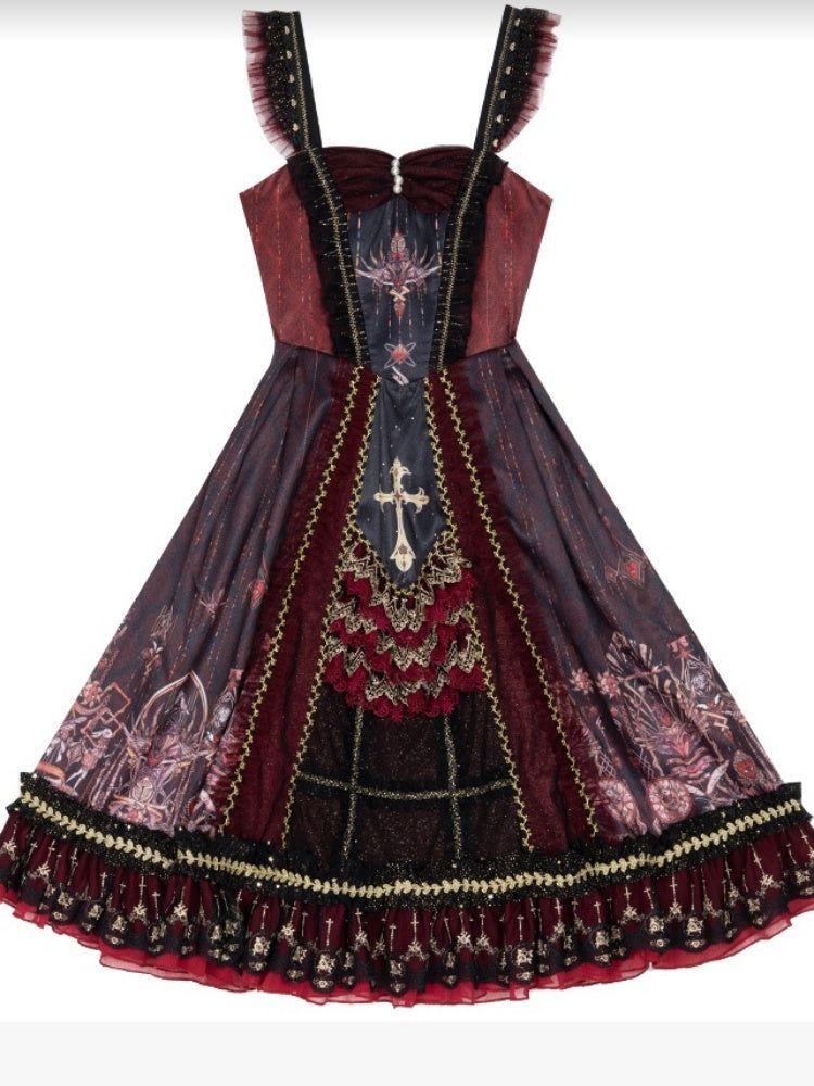 Retro Palace Style Elegant Gothic Lolita Dress CHE0020