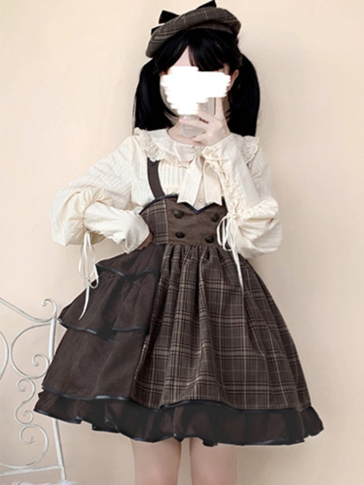 Retro Long Sleeve Lolita Shirt SWE0013