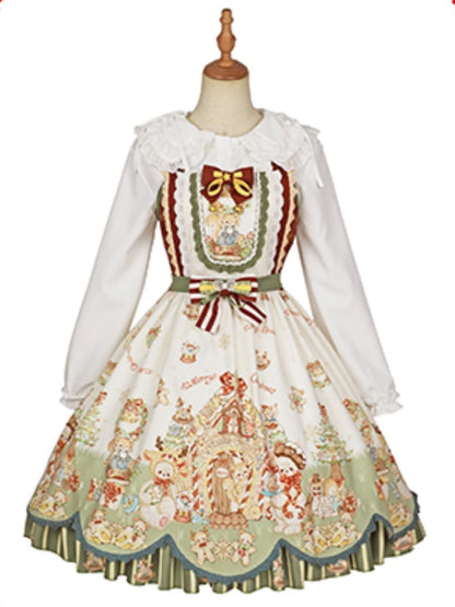 Cute Pastoral Lolita Skirt & Jacket CHE0023