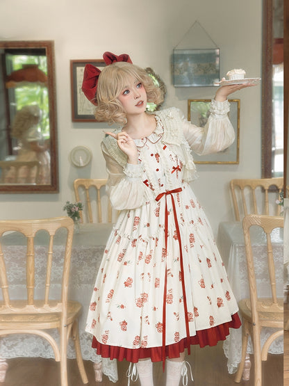 Flower Tea Print Lolita Dress WIT0071