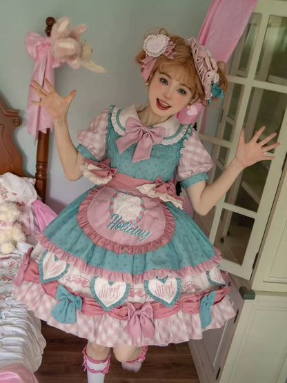 Cute Maid Style Lolita Dress & Apron SAK0014