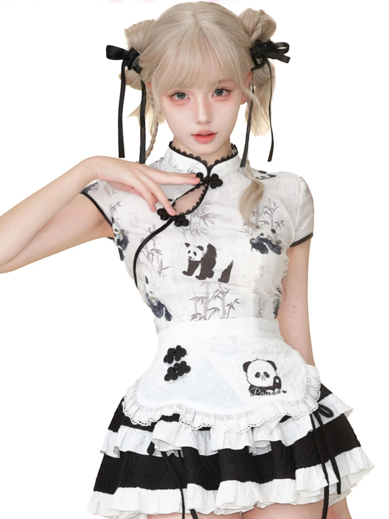 China Panda Tops & Frill Cake Skirt SER0015