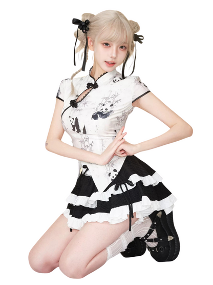 China Panda Tops & Frill Cake Skirt SER0015