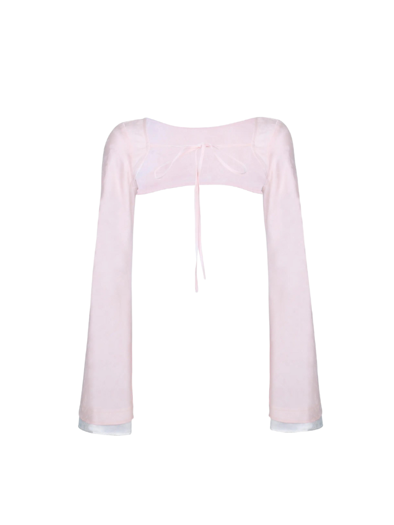 Pink Cardigan Jacket & Camisole & Cake Skirt SER0010