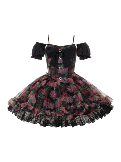 Rose Pattern Gothic Lolita Dress WIT0002