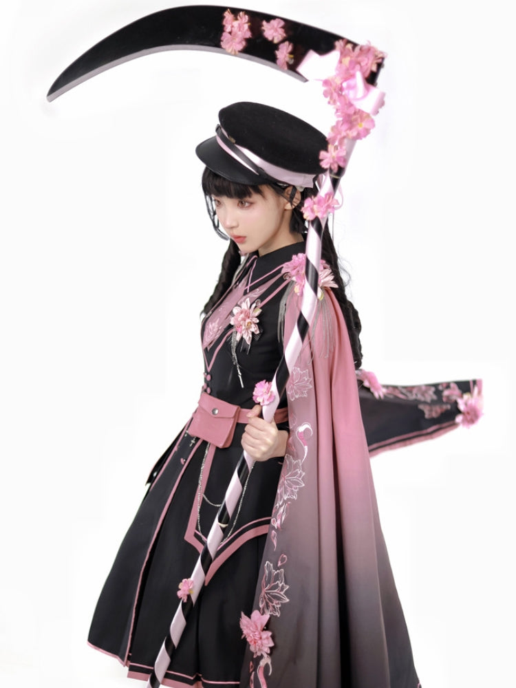 Pink x Black Military Lolita Set-Up SPR0002