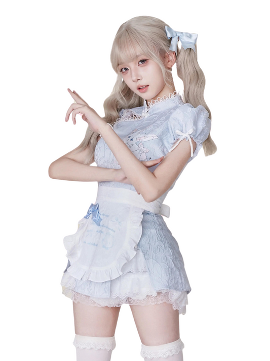 China Style Light Blue Maid Dress SER0021