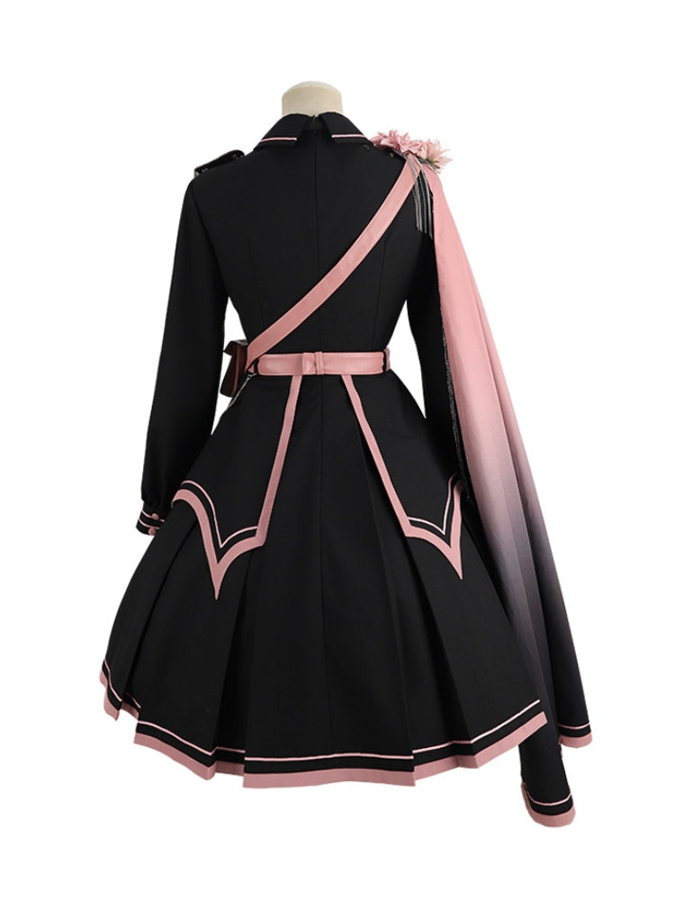 Pink x Black Military Lolita Set-Up SPR0002