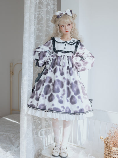 Bleeding Cow Print Dress CAT0071