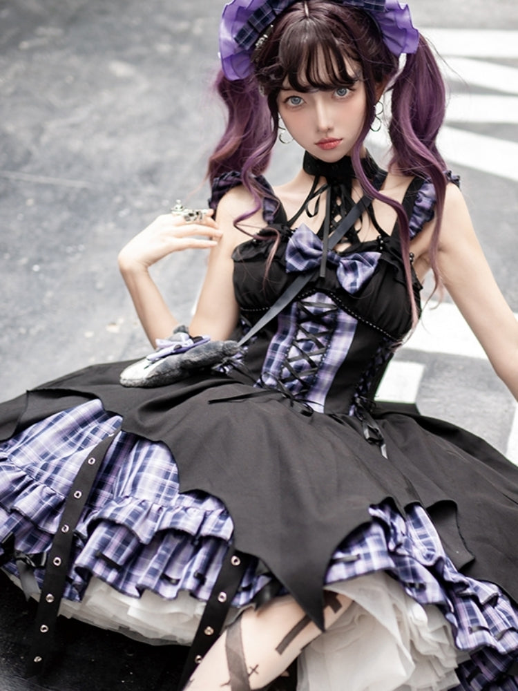 Checkered Lolita Dress CAT0017