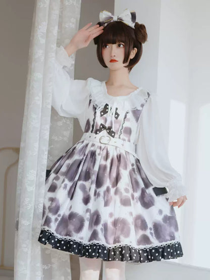 Bleeding Cow Print Dress CAT0071