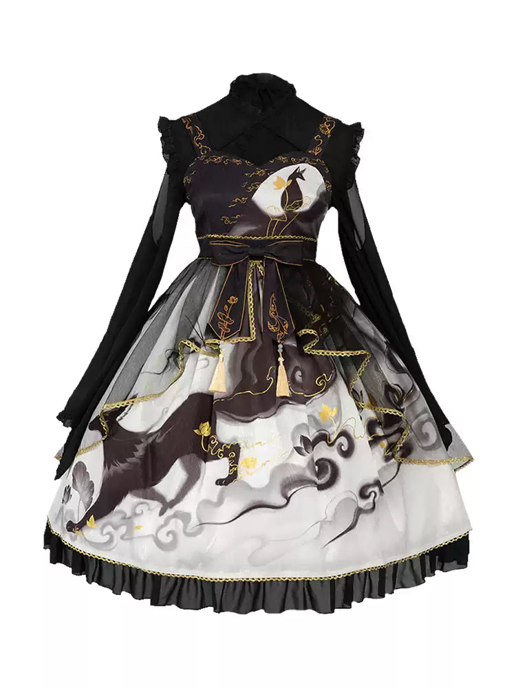 Ancient Style Print Dress CAT0056