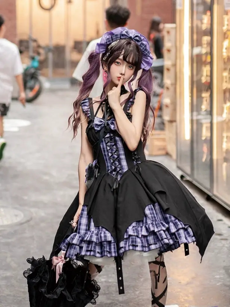 Checkered Lolita Dress CAT0017