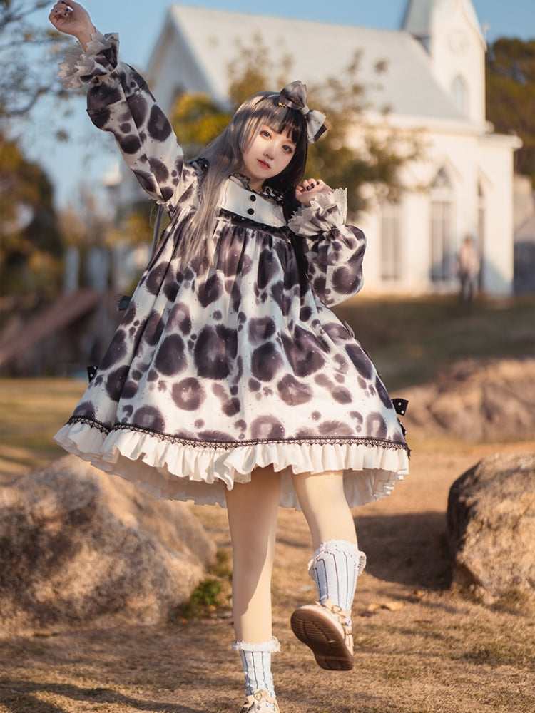 Bleeding Cow Print Dress CAT0071