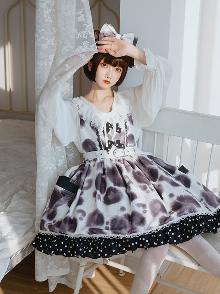 Bleeding Cow Print Dress CAT0071