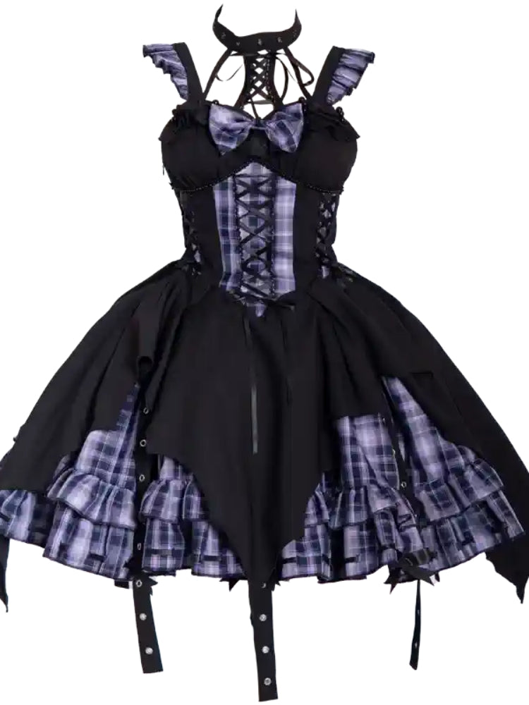 Checkered Lolita Dress CAT0017