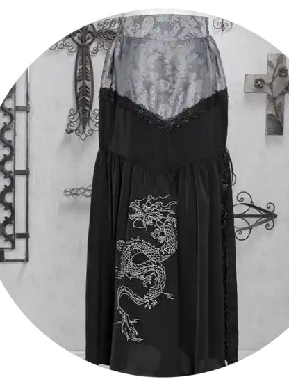 Chinese Style Gothic Dark Two-Piece CAT0065