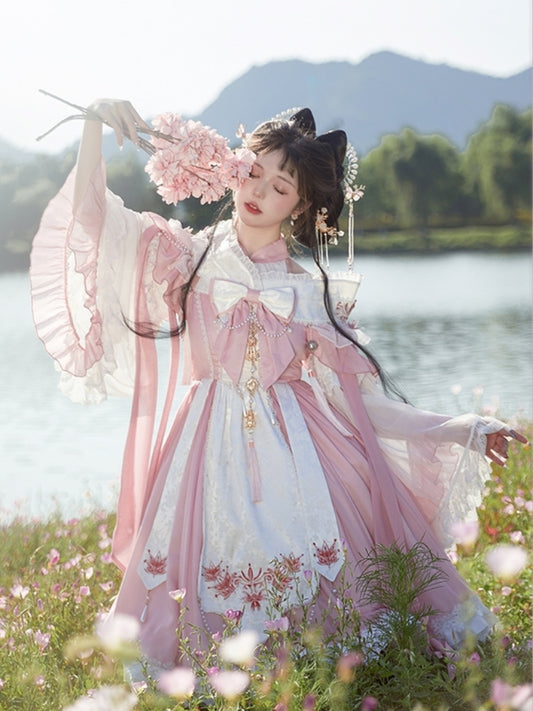 Chinese-style Design Voluminous Sleeve Costume Dress CAT0020