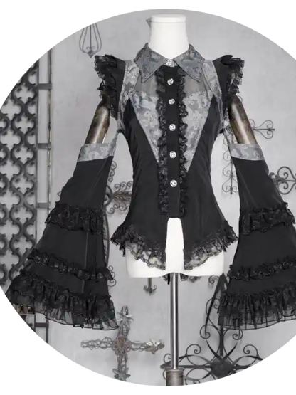 Chinese Style Gothic Dark Two-Piece CAT0065