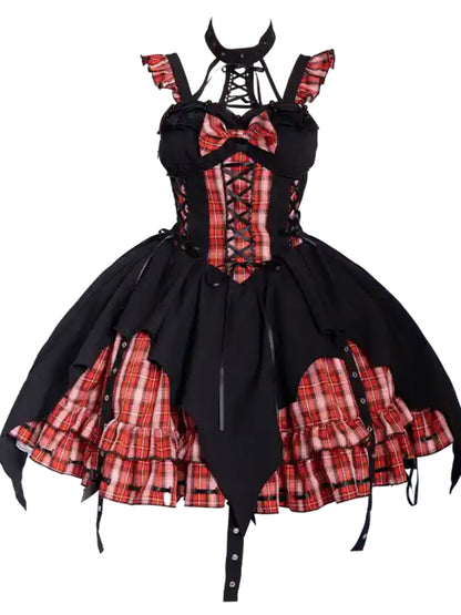 Checkered Lolita Dress CAT0017