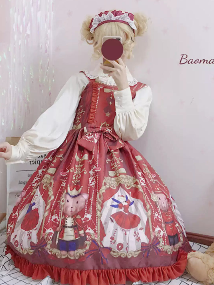 Fairy Print Lace Lolita Dress CAT0060