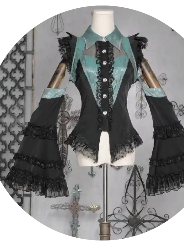 Chinese Style Gothic Dark Two-Piece CAT0065