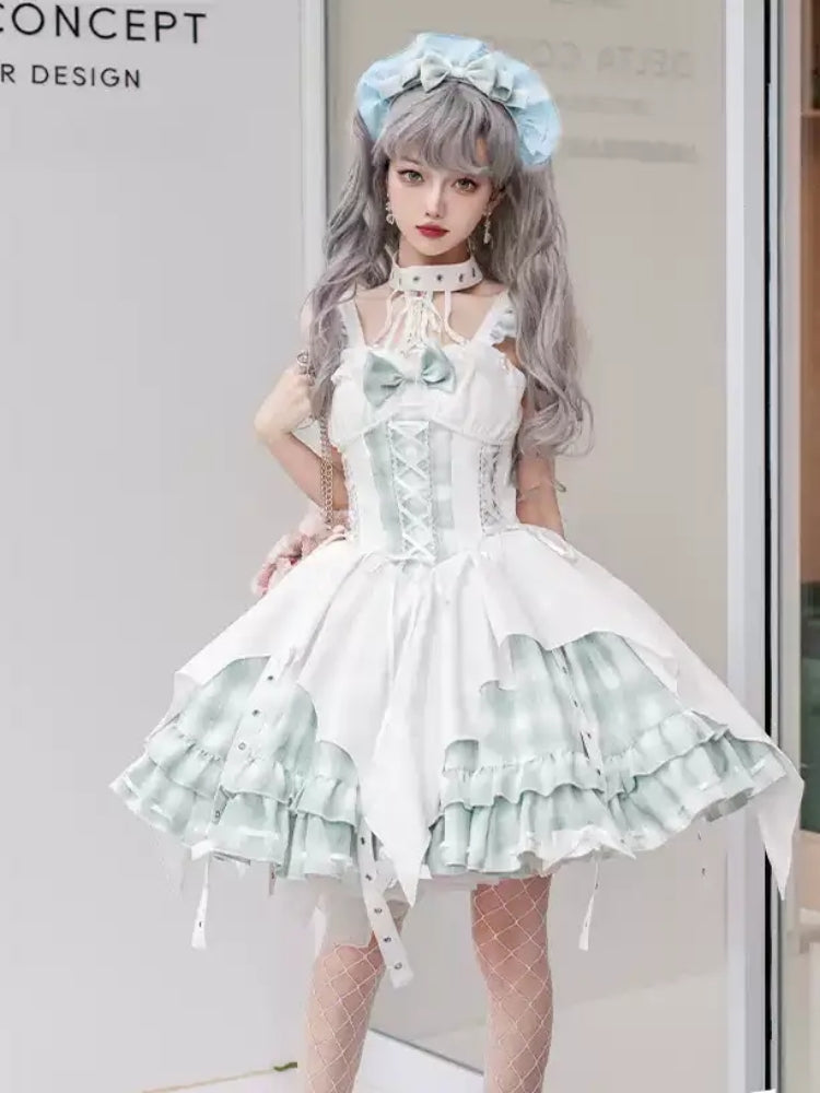 Checkered Lolita Dress CAT0017