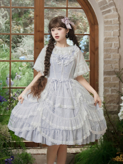 Palace-Style Light Blue Lolita Dress EIY0012