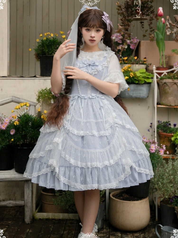 Palace-Style Light Blue Lolita Dress EIY0012