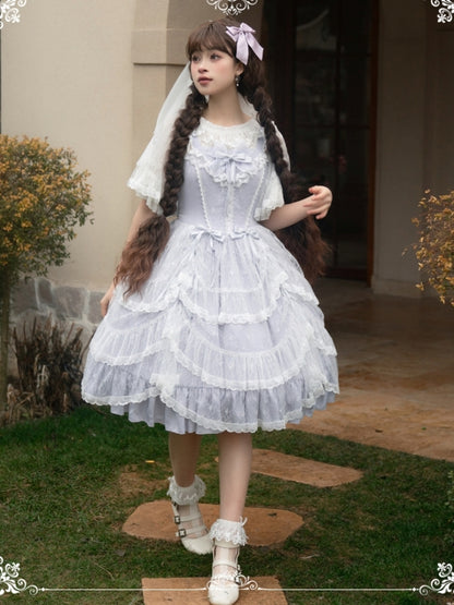 Palace-Style Light Blue Lolita Dress EIY0012