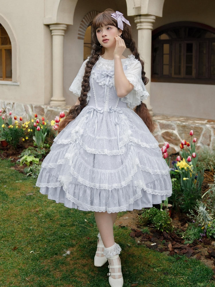 Palace-Style Light Blue Lolita Dress EIY0012