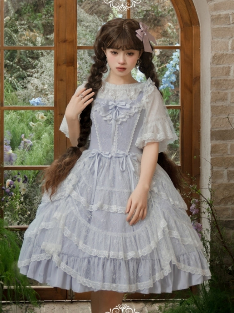 Palace-Style Light Blue Lolita Dress EIY0012