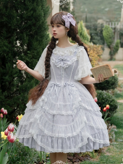 Palace-Style Light Blue Lolita Dress EIY0012