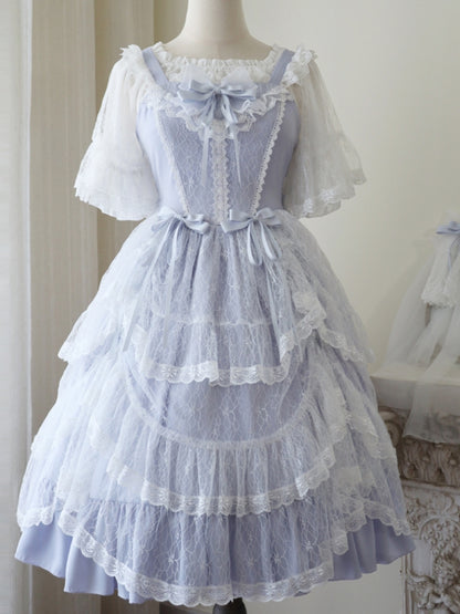 Palace-Style Light Blue Lolita Dress EIY0012