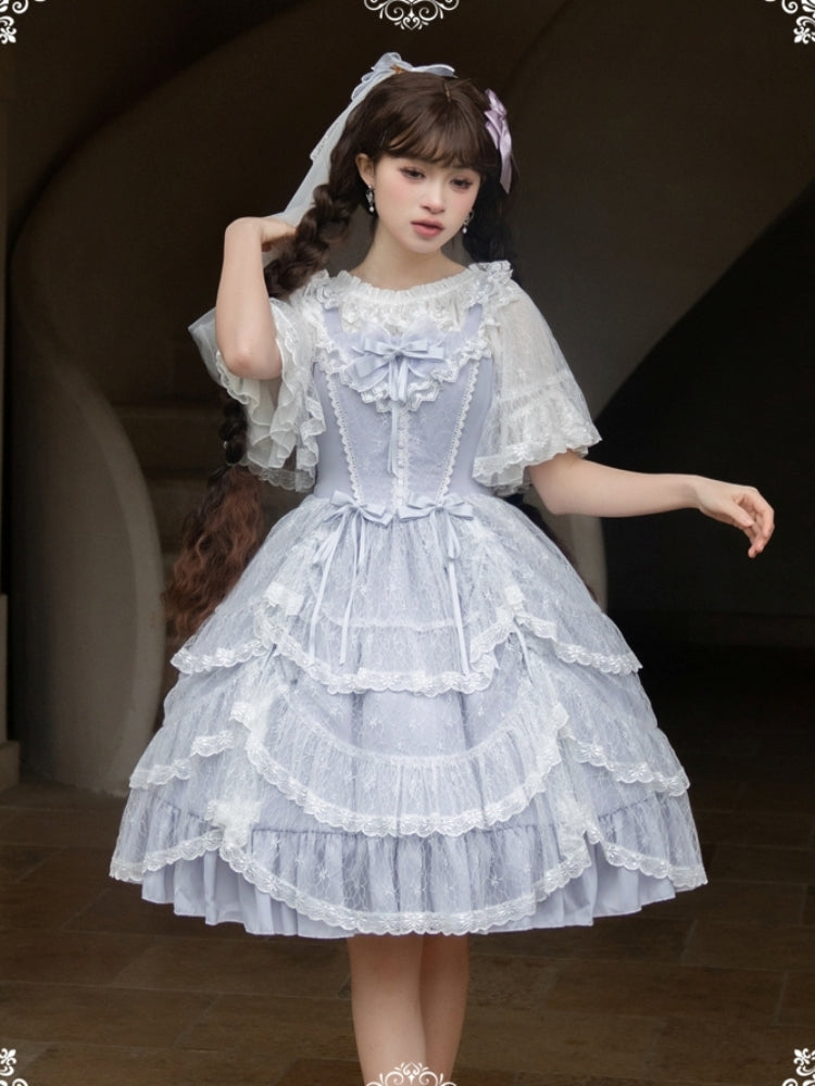 Palace-Style Light Blue Lolita Dress EIY0012