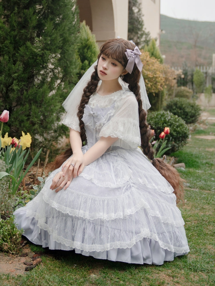 Palace-Style Light Blue Lolita Dress EIY0012