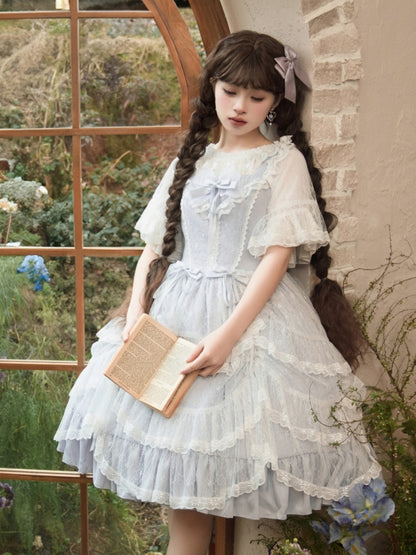 Palace-Style Light Blue Lolita Dress EIY0012