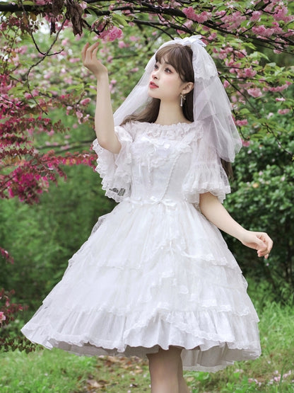 Angel Lace Frill Lolita Dress EIY0017