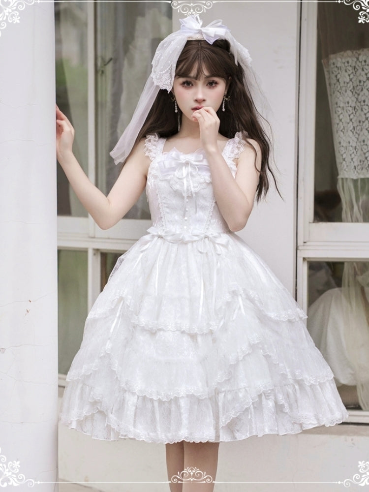 Angel Lace Frill Lolita Dress EIY0017