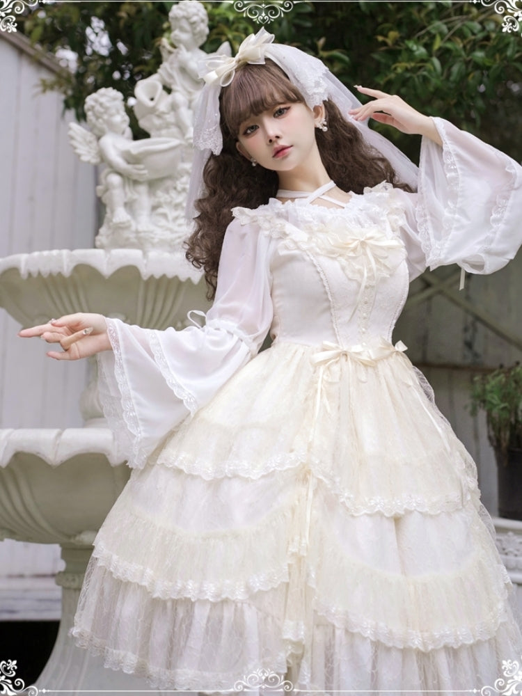 Angel Lace Frill Lolita Dress EIY0017