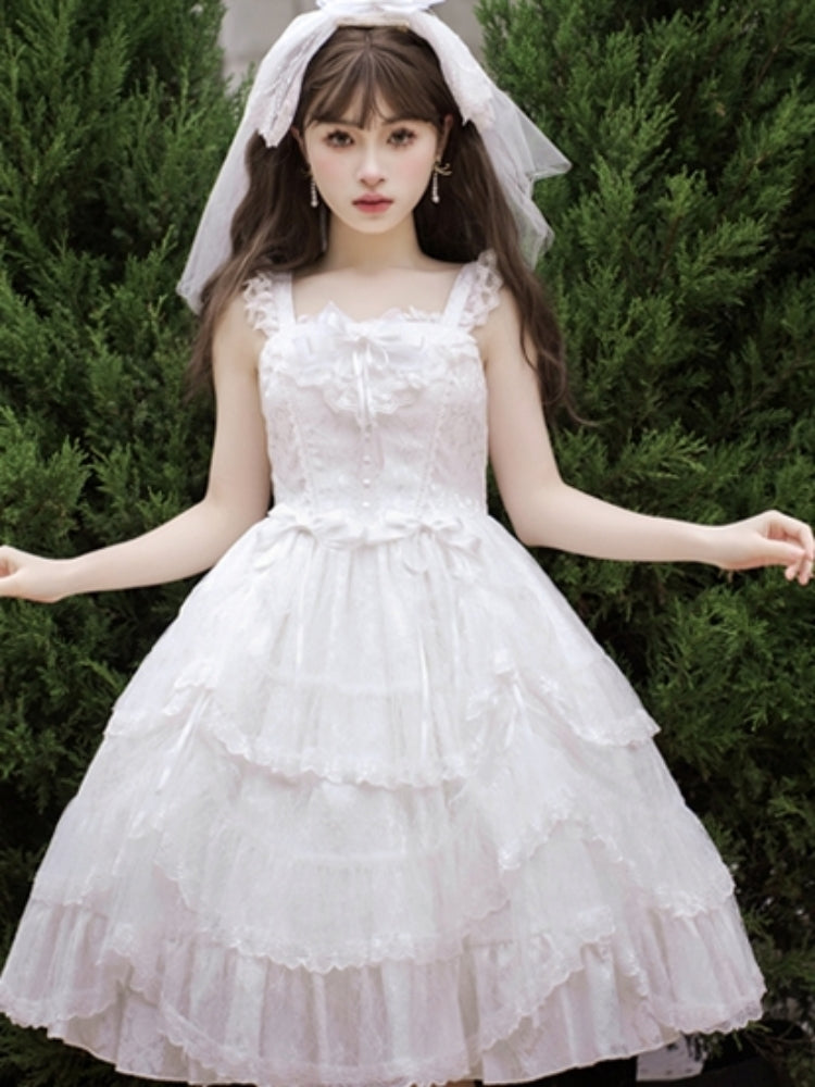 Angel Lace Frill Lolita Dress EIY0017